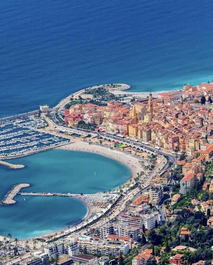 Sablettes Beach-Plage-Vue Mer-Centre Ville Menton Exterior foto